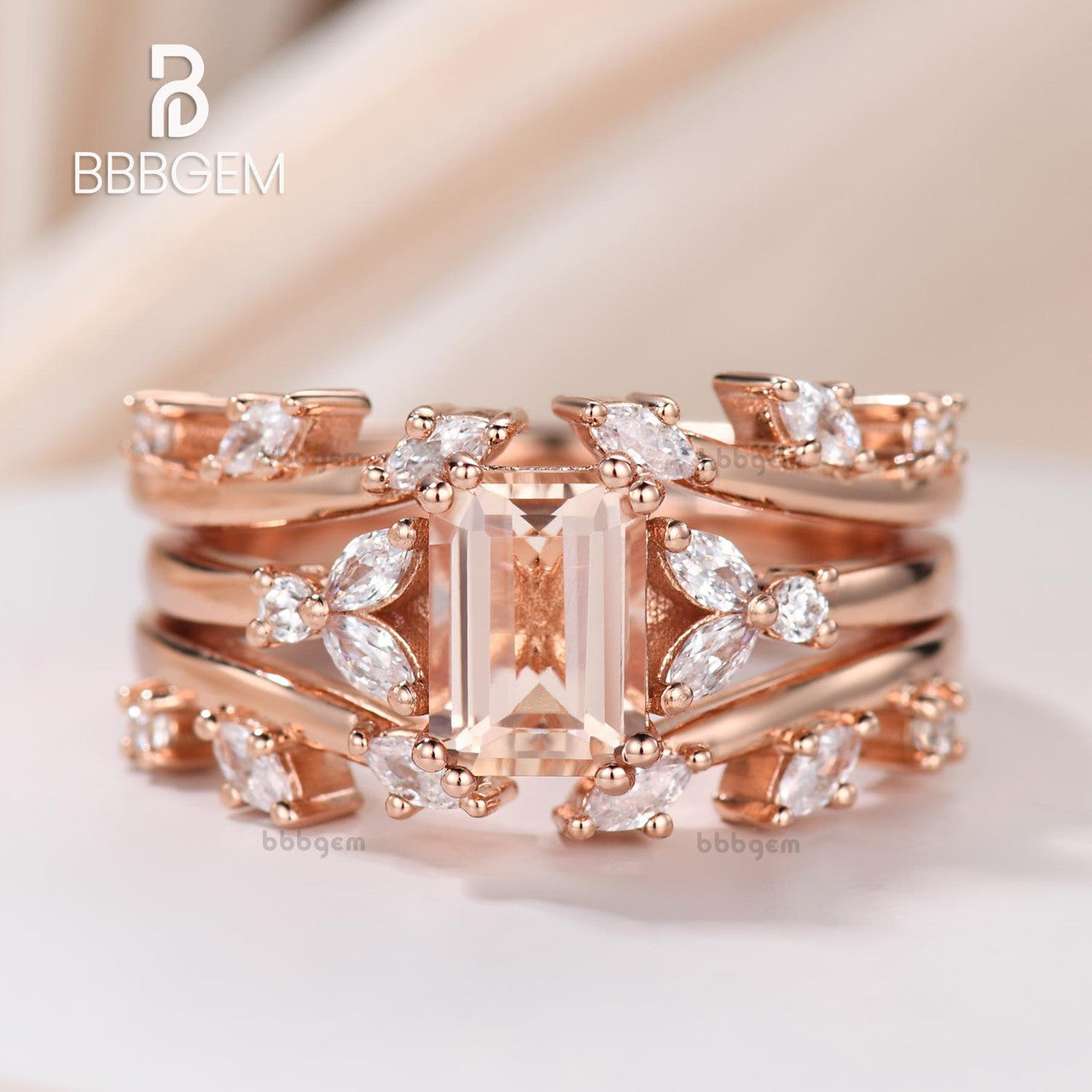 Diamond enhancer ring rose gold 2025